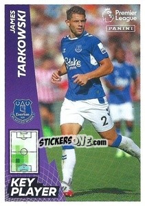 Sticker James Tarkowski (Key Player) - English Premier League 2022-2023 n. 254 - Panini