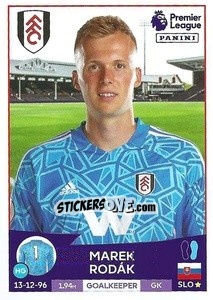 Figurina Marek Rodák - English Premier League 2022-2023 - Panini