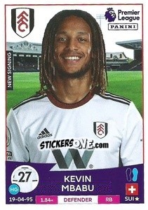 Sticker Kevin Mbabu - English Premier League 2022-2023 n. 263 - Panini
