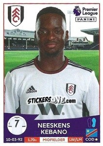 Figurina Neeskens Kebano - English Premier League 2022-2023 - Panini