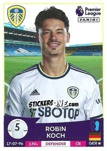 Figurina Robin Koch - English Premier League 2022-2023 - Panini