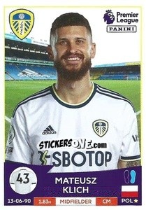 Figurina Mateusz Klich - English Premier League 2022-2023 - Panini