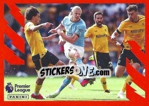 Figurina Erling Puts Them Away! - English Premier League 2022-2023 - Panini