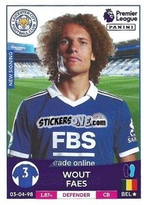 Cromo Wout Faes - English Premier League 2022-2023 - Panini