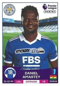 Sticker Daniel Amartey - English Premier League 2022-2023 n. 356 - Panini