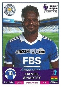 Sticker Daniel Amartey - English Premier League 2022-2023 - Panini