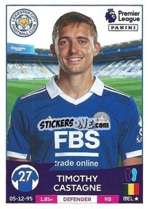 Cromo Timothy Castagne - English Premier League 2022-2023 - Panini