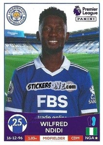 Sticker Wilfred Ndidi - English Premier League 2022-2023 n. 363 - Panini