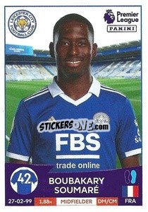 Figurina Boubakary Soumaré - English Premier League 2022-2023 - Panini