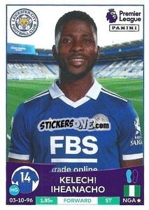 Figurina Kelechi Iheanacho - English Premier League 2022-2023 - Panini