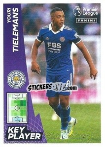 Sticker Youri Tielemans (Key Player) - English Premier League 2022-2023 - Panini