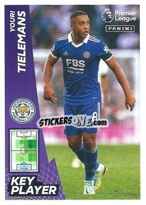 Sticker Youri Tielemans (Key Player) - English Premier League 2022-2023 n. 372 - Panini