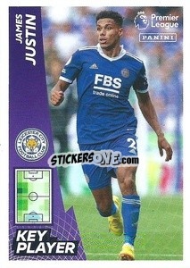 Sticker James Justin (Key Player) - English Premier League 2022-2023 n. 375 - Panini