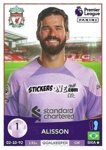 Sticker Alisson - English Premier League 2022-2023 n. 377 - Panini