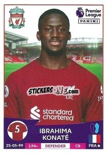Sticker Ibrahima Konaté - English Premier League 2022-2023 - Panini