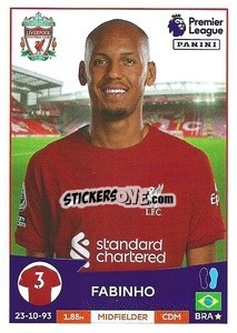 Sticker Fabinho - English Premier League 2022-2023 n. 386 - Panini
