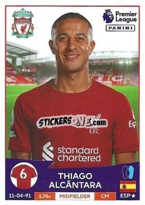 Sticker Thiago Alcantara - English Premier League 2022-2023 n. 387 - Panini