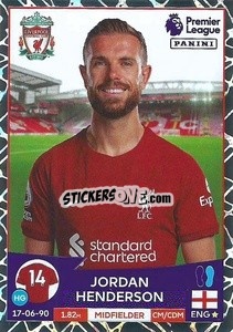 Sticker Jordan Henderson - English Premier League 2022-2023 - Panini