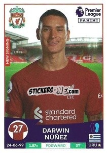 Sticker Darwin Núñez - English Premier League 2022-2023 - Panini