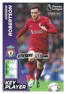 Sticker Andrew Robertson (Key Player) - English Premier League 2022-2023 n. 401 - Panini