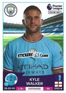 Sticker Kyle Walker - English Premier League 2022-2023 n. 408 - Panini