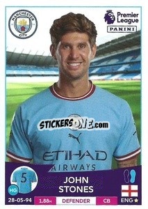 Sticker John Stones - English Premier League 2022-2023 - Panini