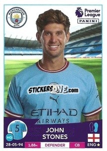 Sticker John Stones - English Premier League 2022-2023 n. 410 - Panini