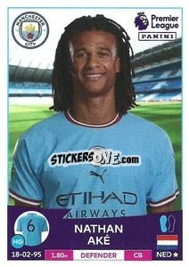 Sticker Nathan Aké - English Premier League 2022-2023 - Panini