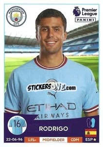 Sticker Rodri - English Premier League 2022-2023 n. 420 - Panini