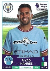 Sticker Riyad Mahrez - English Premier League 2022-2023 n. 426 - Panini