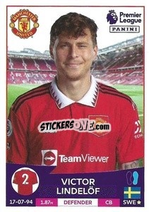 Sticker Victor Lindelöf - English Premier League 2022-2023 n. 437 - Panini
