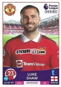 Sticker Luke Shaw - English Premier League 2022-2023 - Panini