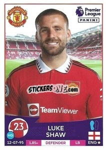 Sticker Luke Shaw - English Premier League 2022-2023 n. 444 - Panini