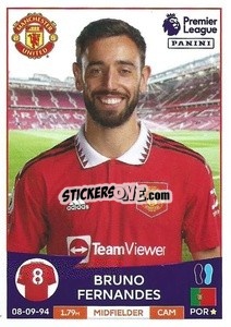 Figurina Bruno Fernandes - English Premier League 2022-2023 - Panini