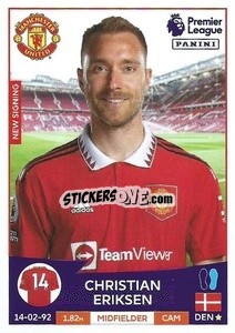 Sticker Christian Eriksen - English Premier League 2022-2023 - Panini