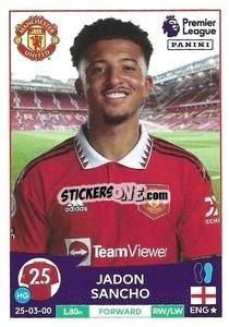Sticker Jadon Sancho - English Premier League 2022-2023 - Panini