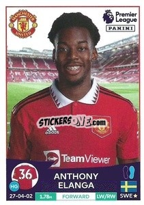Sticker Anthony Elanga - English Premier League 2022-2023 n. 455 - Panini
