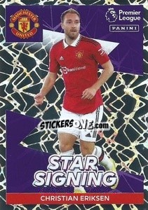Sticker Christian Eriksen (Star Signing) - English Premier League 2022-2023 n. 457 - Panini