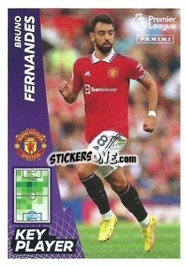 Sticker Bruno Fernandes (Key Player) - English Premier League 2022-2023 n. 459 - Panini