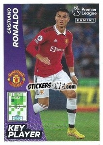 Sticker Cristiano Ronaldo (Key Player) - English Premier League 2022-2023 - Panini