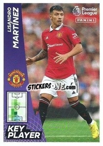 Sticker Lisandro Martinez (Key Player) - English Premier League 2022-2023 - Panini