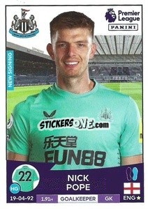 Sticker Nick Pope - English Premier League 2022-2023 - Panini