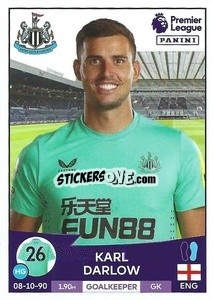 Sticker Karl Darlow - English Premier League 2022-2023 - Panini