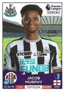 Sticker Jacob Murphy - English Premier League 2022-2023 - Panini
