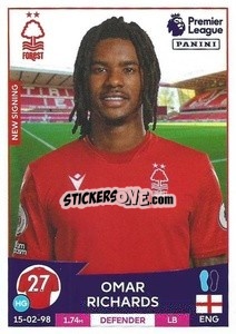 Sticker Omar Richards - English Premier League 2022-2023 - Panini
