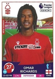 Sticker Omar Richards - English Premier League 2022-2023 n. 501 - Panini