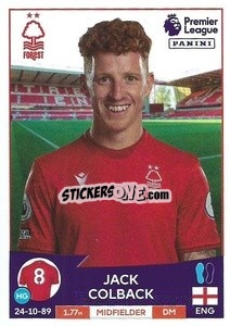Sticker Jack Colback - English Premier League 2022-2023 - Panini