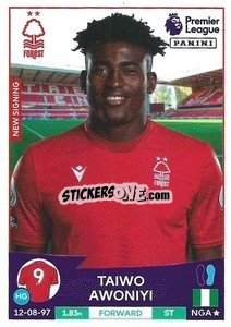 Cromo Taiwo Awoniyi - English Premier League 2022-2023 - Panini