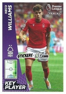 Sticker Neco Williams (Key Player) - English Premier League 2022-2023 - Panini