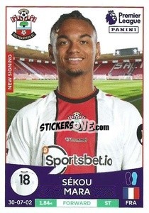 Cromo Sékou Mara - English Premier League 2022-2023 n. 542 - Panini